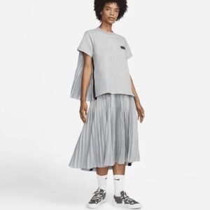 NEW Nike x Sacai SS Fleece Top gray medium